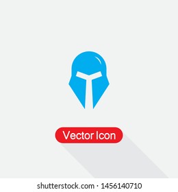 Warrior Helmet Icon Vector Illustration Eps10