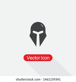 Warrior Helmet Icon Vector Illustration Eps10