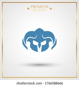 Warrior helmet Icon. Vector illustration EPS 10.