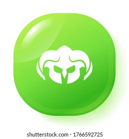 Icono de casco de guerrero. Ilustración del vector EPS 10.
