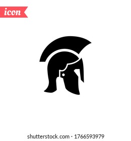 warrior helmet Icon. Vector illustration EPS 10.