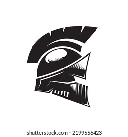 warrior helmet icon vector illustration concept design web