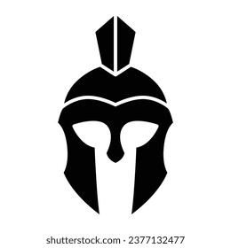Warrior helmet icon vector on trendy design.