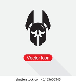 Warrior Helmet Icon,Helmet Icon Vector Illustration Eps10