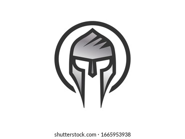 Design-Vorlage für das Warrior-Helm-Logo 
