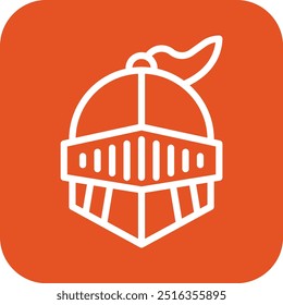 Warrior helmet Vector Icon Design Illustration