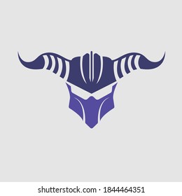 warrior helmet vector logo design illustrator