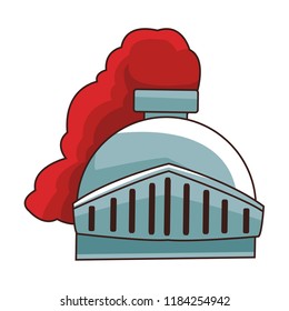 Warrior helmet videogame cartoon