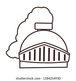 Warrior helmet videogame cartoon in black and white