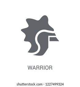 Warrior icon. Trendy Warrior logo concept on white background from Fairy Tale collection. Suitable for use on web apps, mobile apps and print media.
