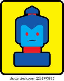 warrior icon in vector art style