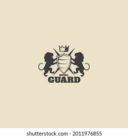 warrior knight emblem silhouette vector