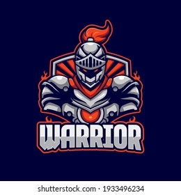 Warrior Knight E-sports Logo Template