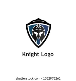 Warrior Knight Logo Stock Vector