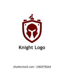 Warrior Knight Logo Stock Vector