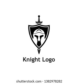Warrior Knight Logo Stock Vector