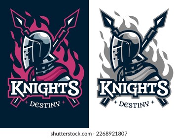 Warrior Knight Logo Style Set