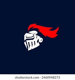 Warrior Knight Logo. Knight vector illustration.