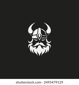 warrior knight vintage logo vector illustration template design