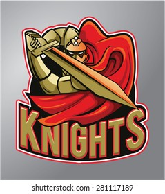Warrior Knights Mascot