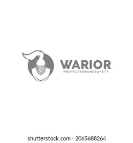 warrior logo design illustration  vector