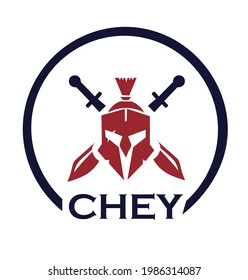 Warrior logo design vector illustration