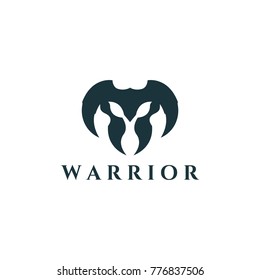 Warrior logo. Easy to change size, color and text