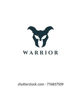 Warrior logo. Easy to change size, color and text