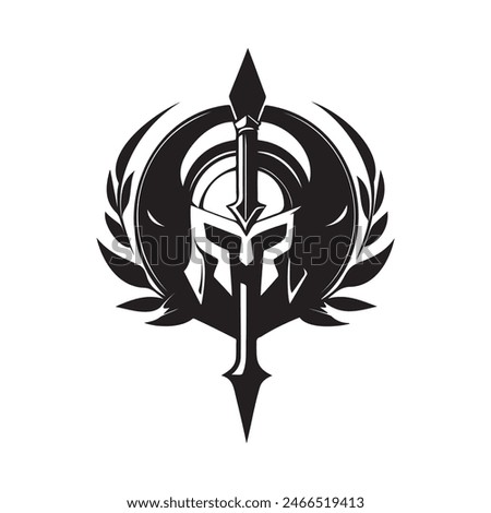 A Warrior Logo Showing Valor and Destiny, Uniting the Sword and Ring in an Epic Adventure.