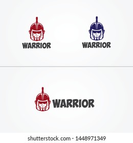 Warrior logo template for company or personal