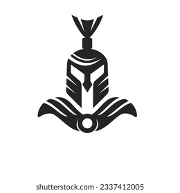 warrior logo template. Icon Illustration Brand Identity. Isolated and flat illustration. Vector graphic