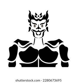 Warrior logo Template on white background