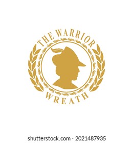 Warrior Logo Wreath, Vintage Coin Design