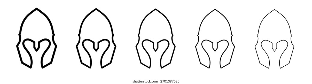 Diseño de icono de máscara de guerrero, logotipo, App, interfaz de usuario. Ilustración vectorial, EPS