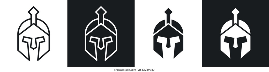 Warrior mask icon pack for app and website ui designs.