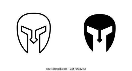 Warrior mask icons vector graphic pack