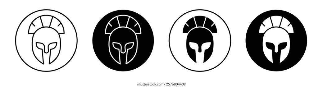 Warrior mask icons vector pack for web designs