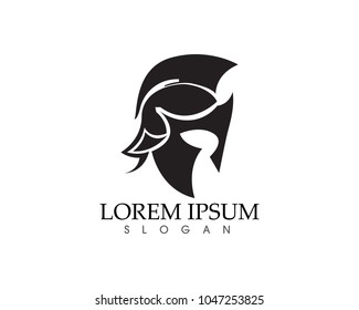 Warrior mask  Knight Titan Sparta Spartan Simple Silhouette