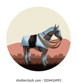 Warrior Medieval horse