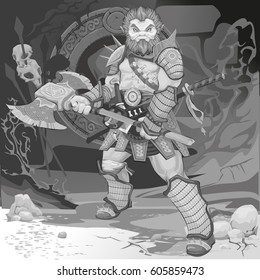 warrior monster with a battle ax