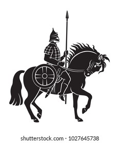 warrior on horseback