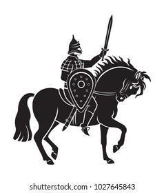 warrior on horseback