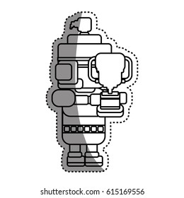 Warrior Pixelated videogame
