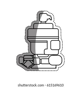 Warrior Pixelated videogame
