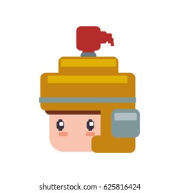 Warrior Pixelated videogame