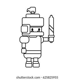 Warrior Pixelated videogame
