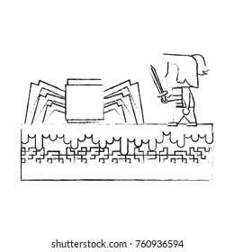 Warrior in scenery game item