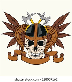 warrior skull