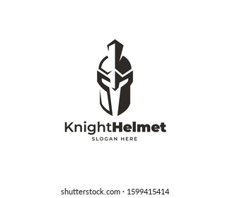  warrior sparta logo vector template. strong knight symbol