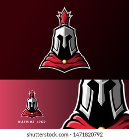 warrior spartan roman knight sport esport logo template for team, personal, club